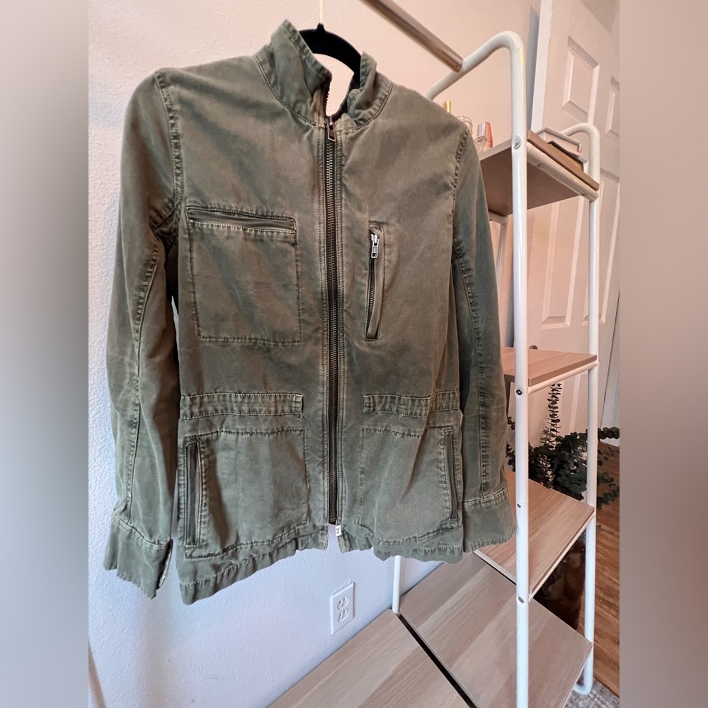 Green army jacket